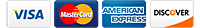 Visa, Mastercard, Discover, and American Express